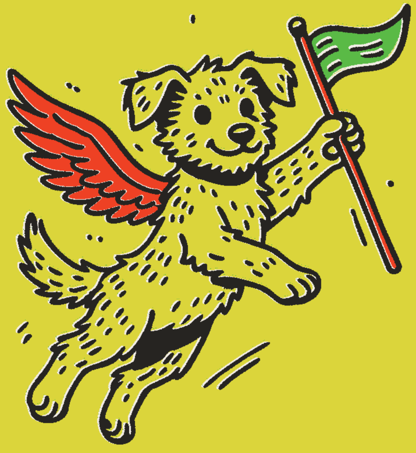 Mascote alado do Trampolim